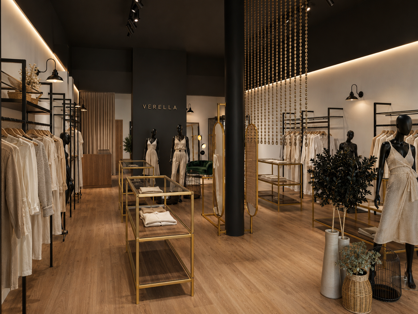 Espaço comercial de design de interiores