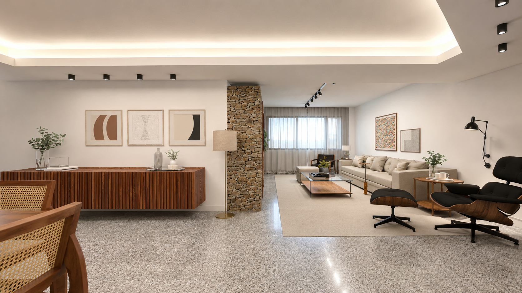Detalhe de acabamento residencial
